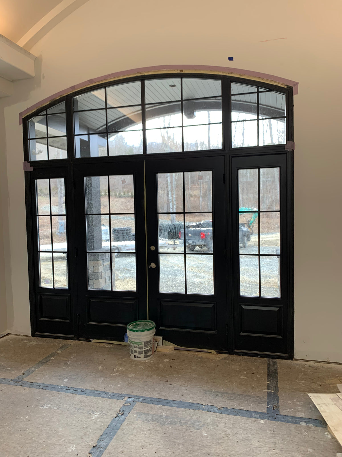 Sapele Door with Black Stain