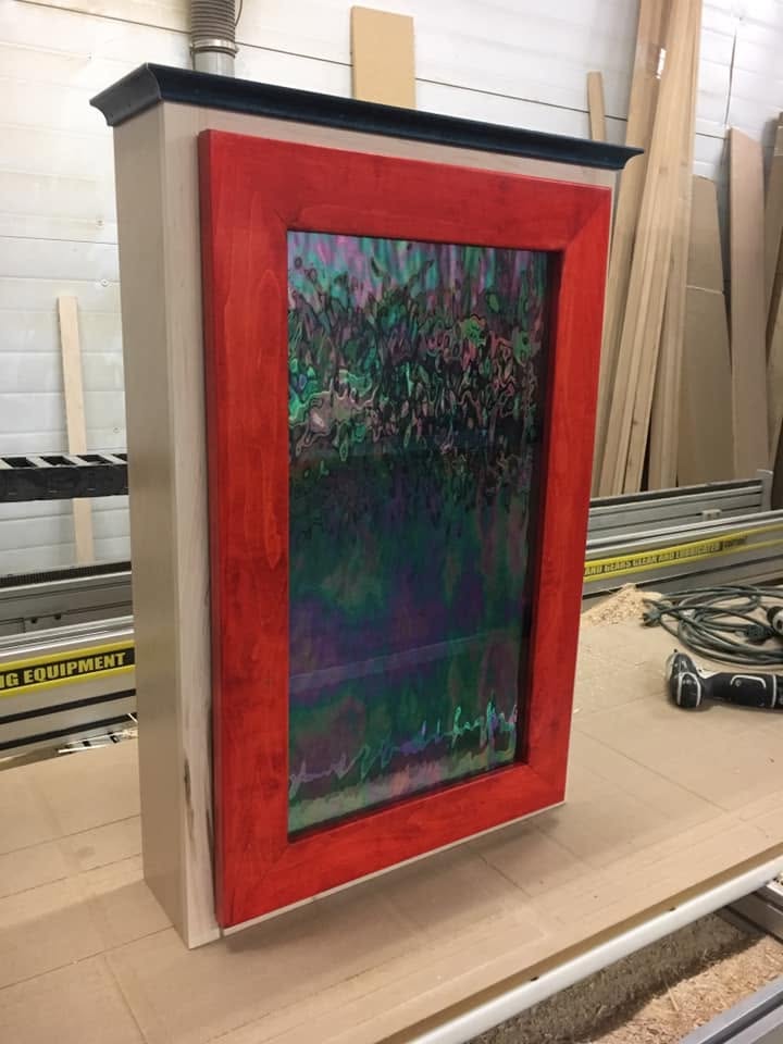Red, White, and Blue Shadow box