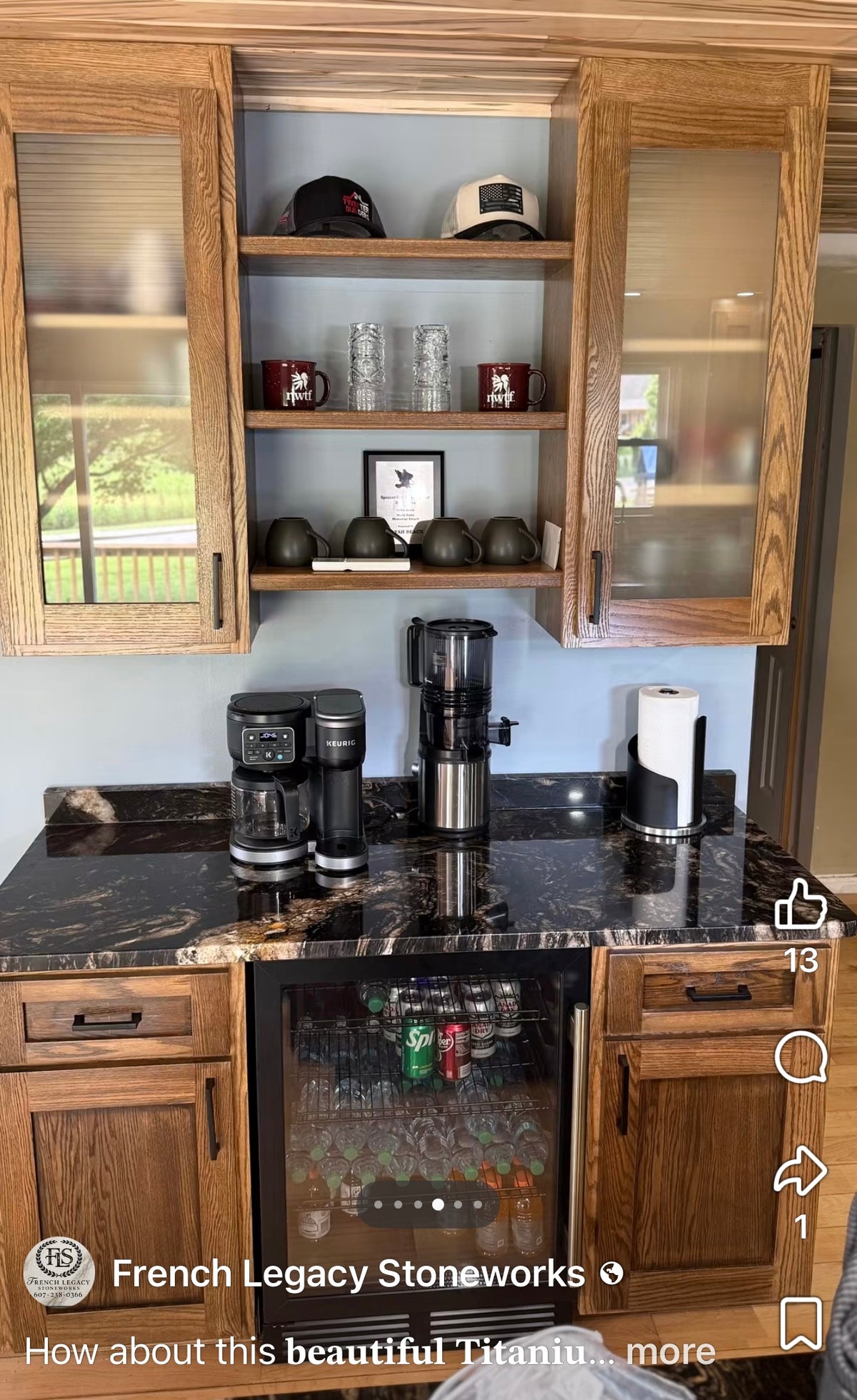 Red Oak Kitchen stained Perfect Brown