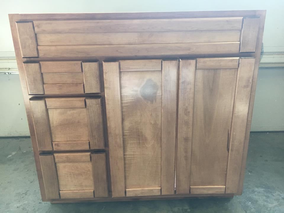Brown Maple Vanity