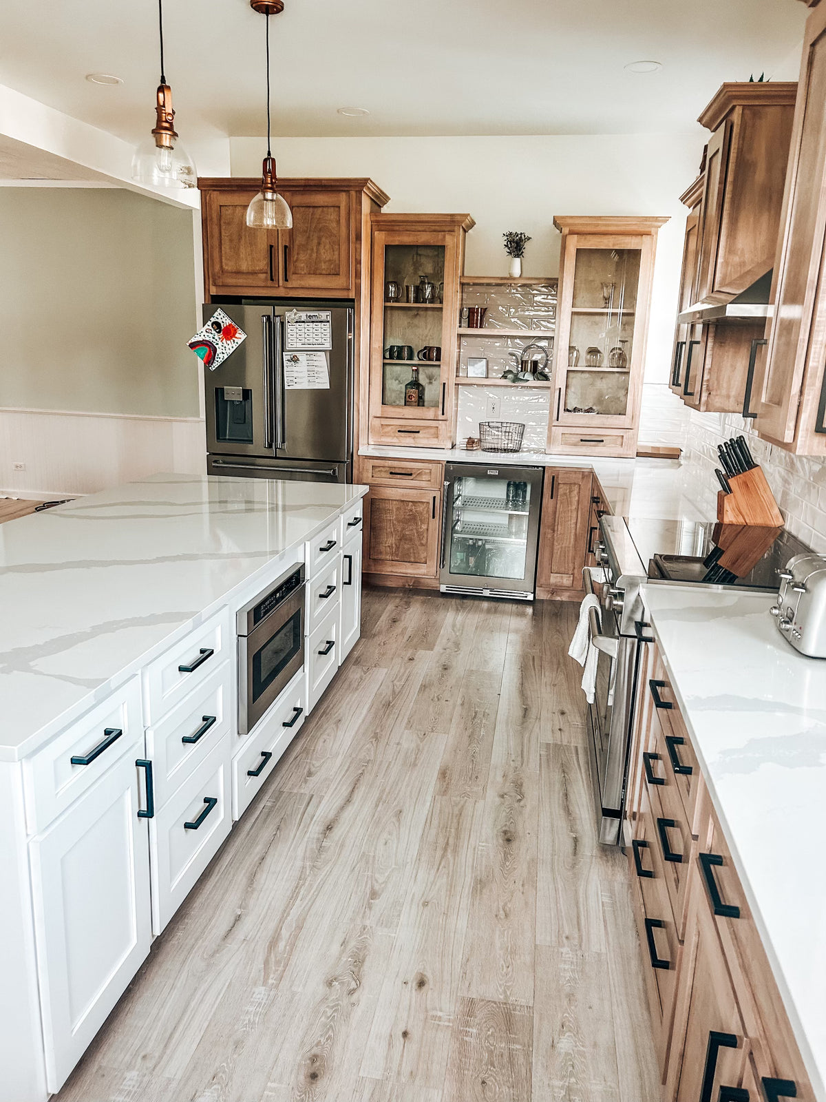 Custom Stained Maple Kitchen