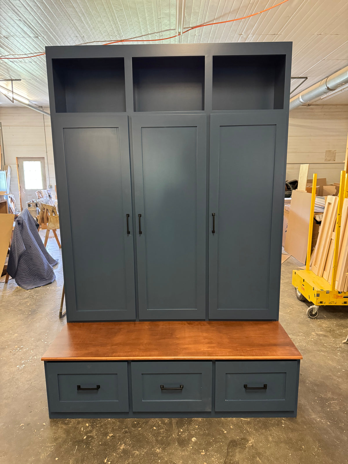 Three Bay Locker Cabinet