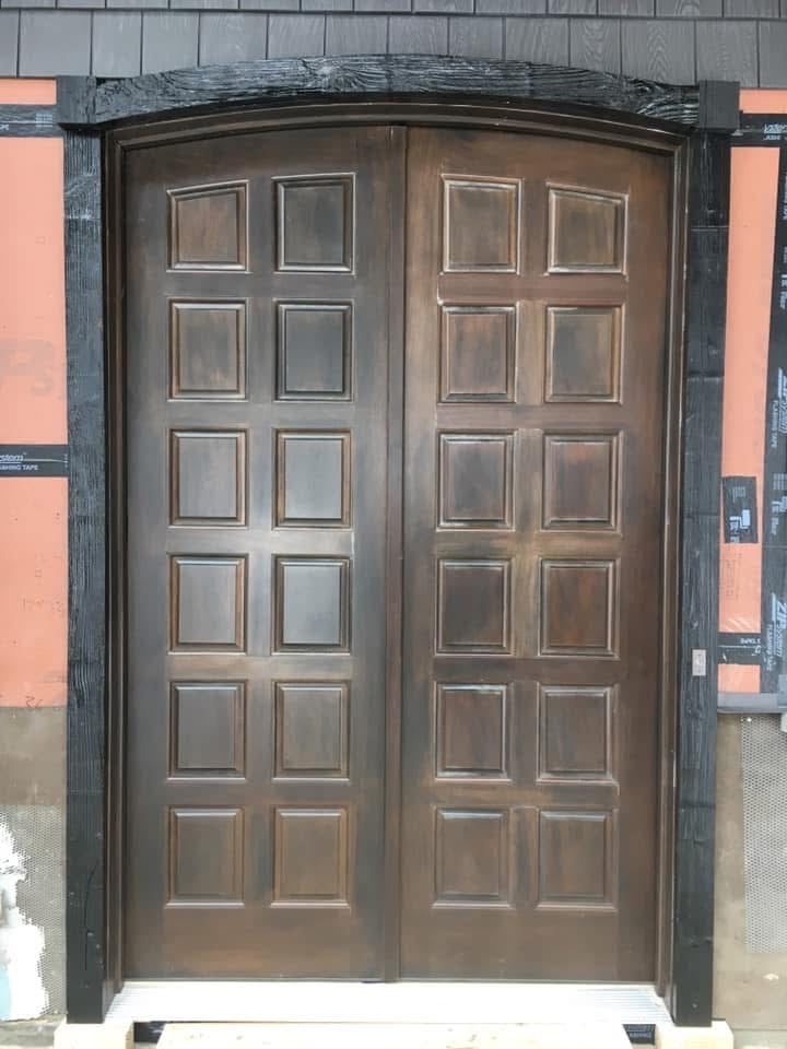 12 Panel Full Arch Double-hung Exterior Door