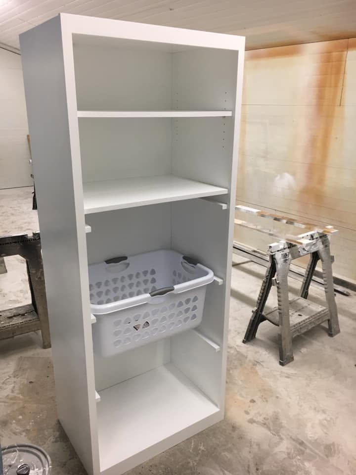 Laundry storage cabinet