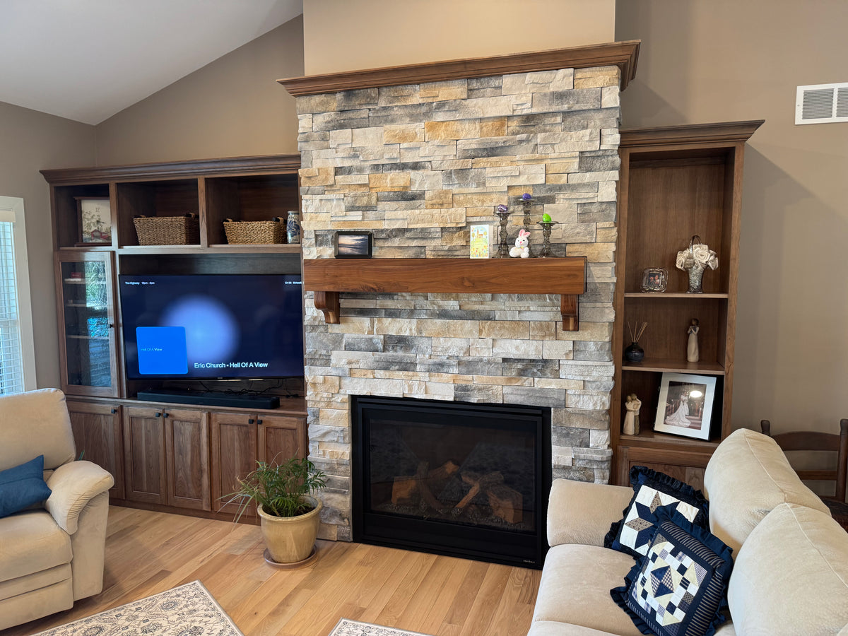 Entertainment Center, Fireplace Mantle, Bookshelf