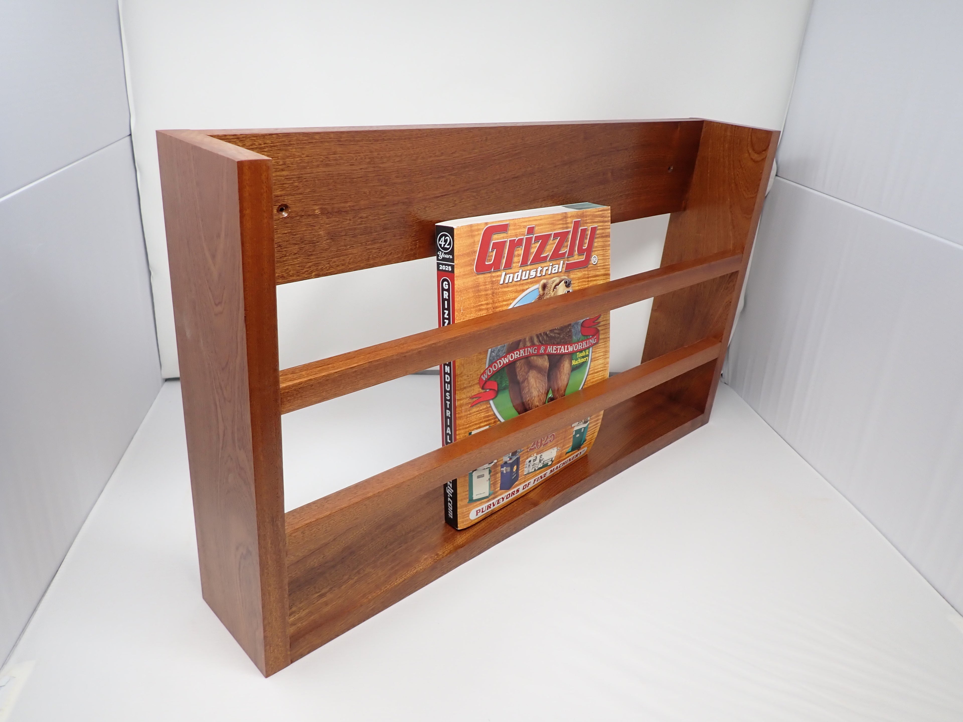 Ribbon Sawn Sapele Hanging Rack