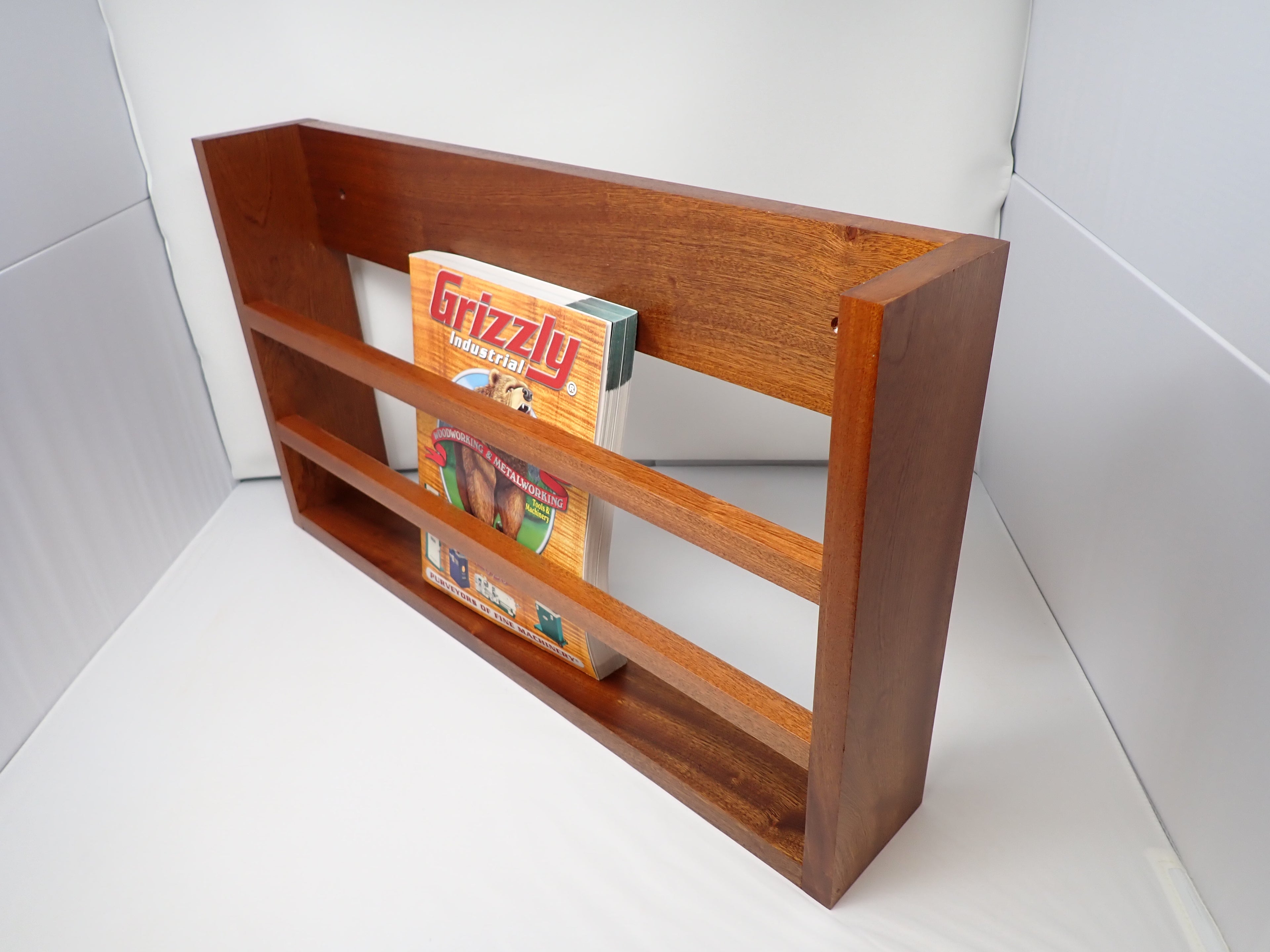 Ribbon Sawn Sapele Hanging Rack