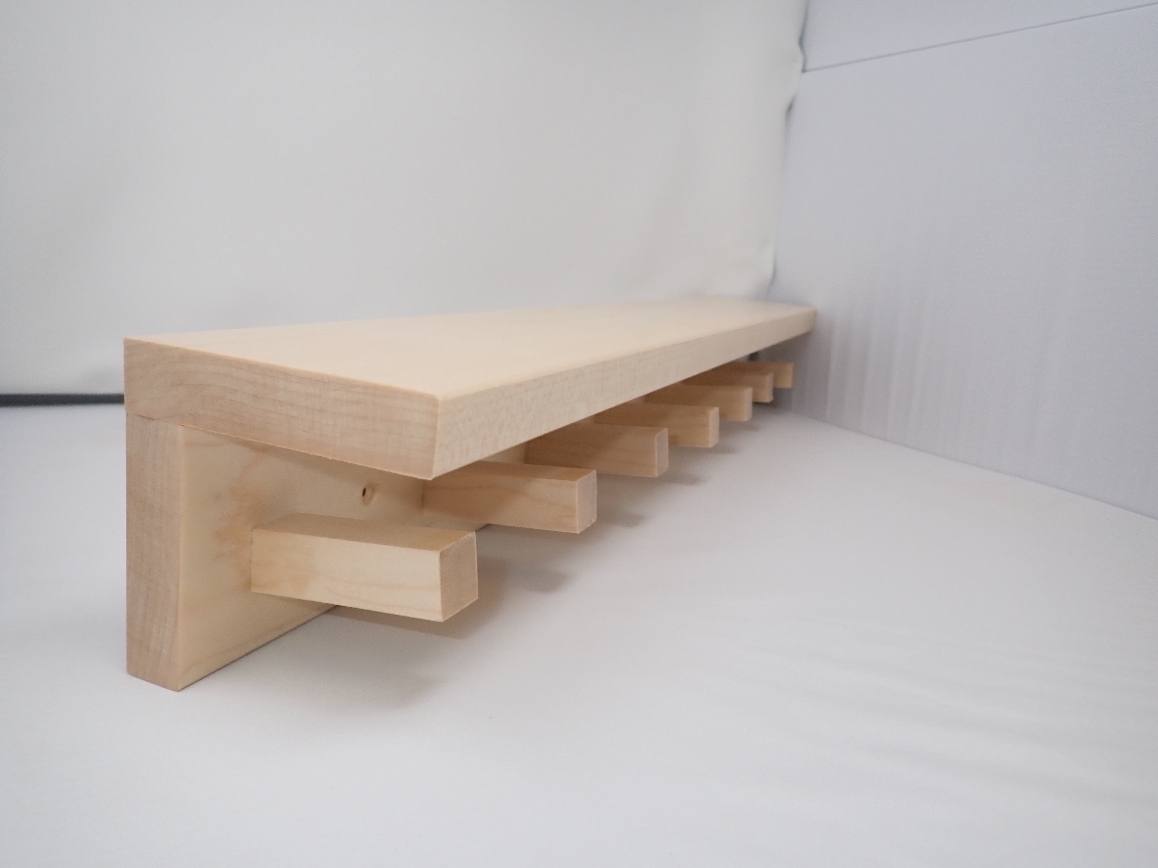 Maple Hanging Peg Shelf
