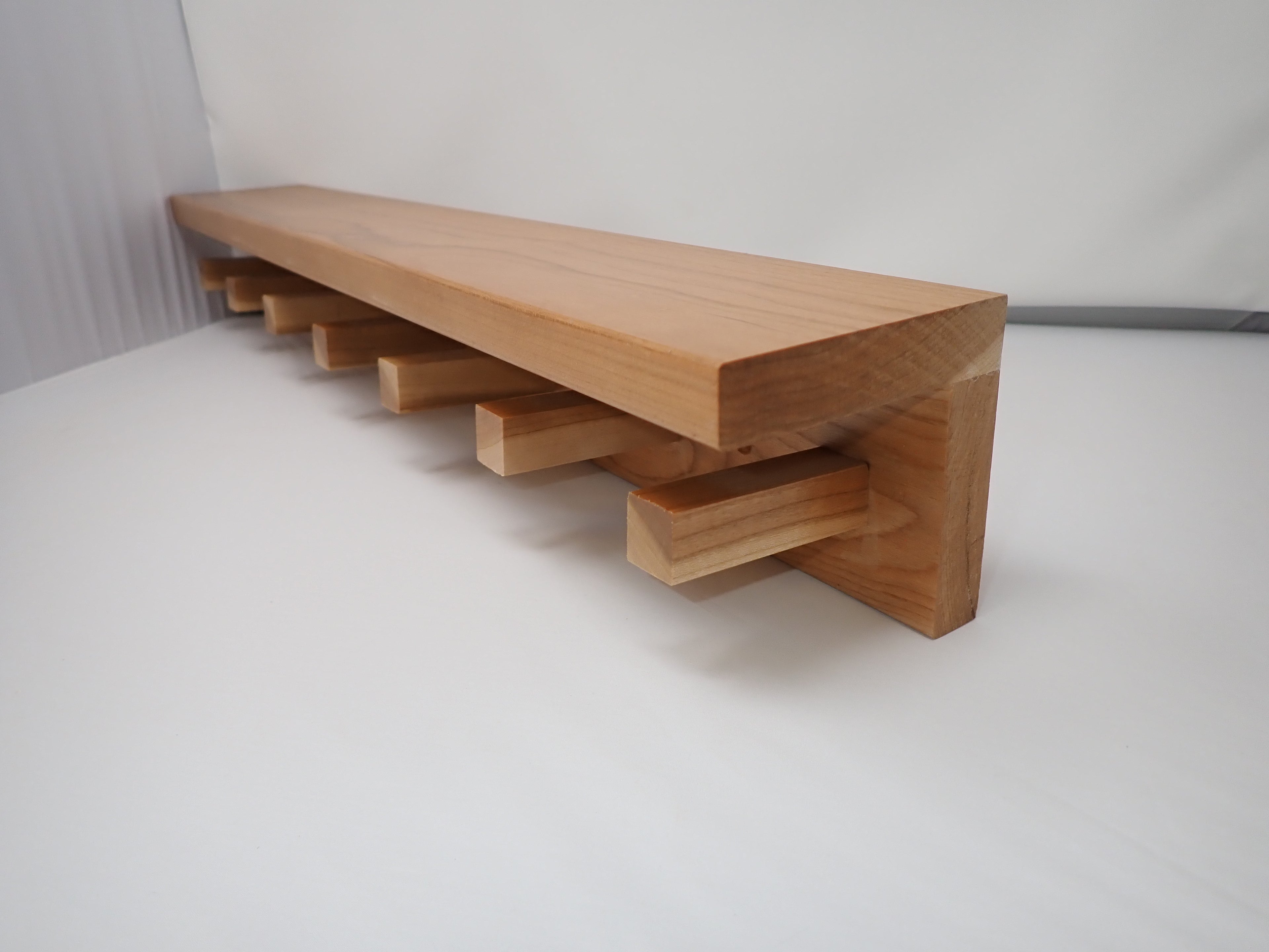Cherry Hanging Peg Shelf