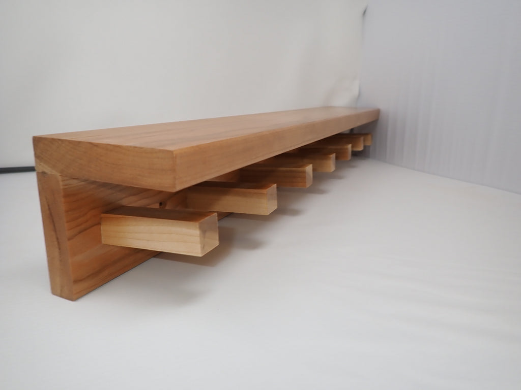 Cherry Hanging Peg Shelf