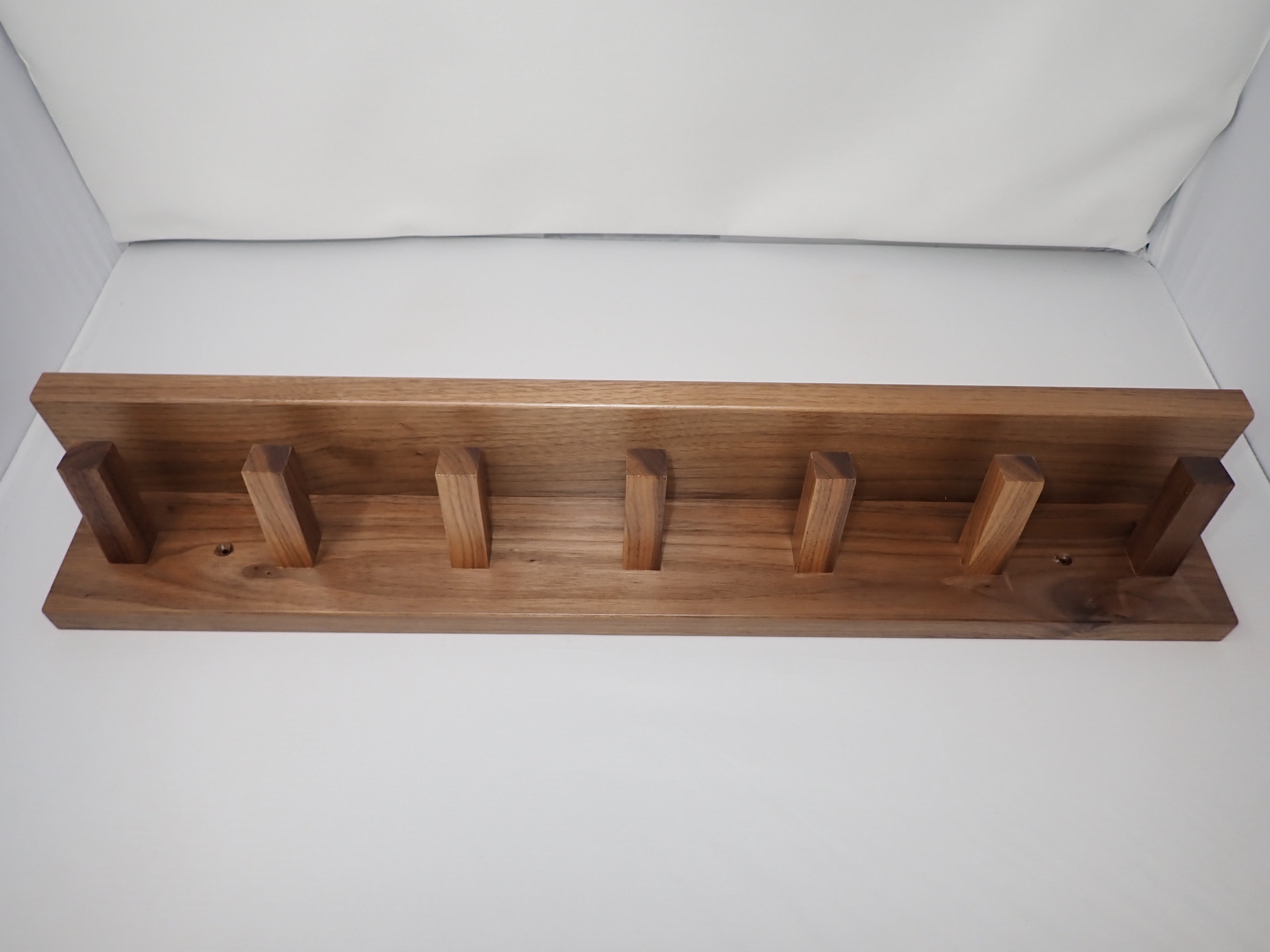 Black Walnut Hanging Peg Shelf