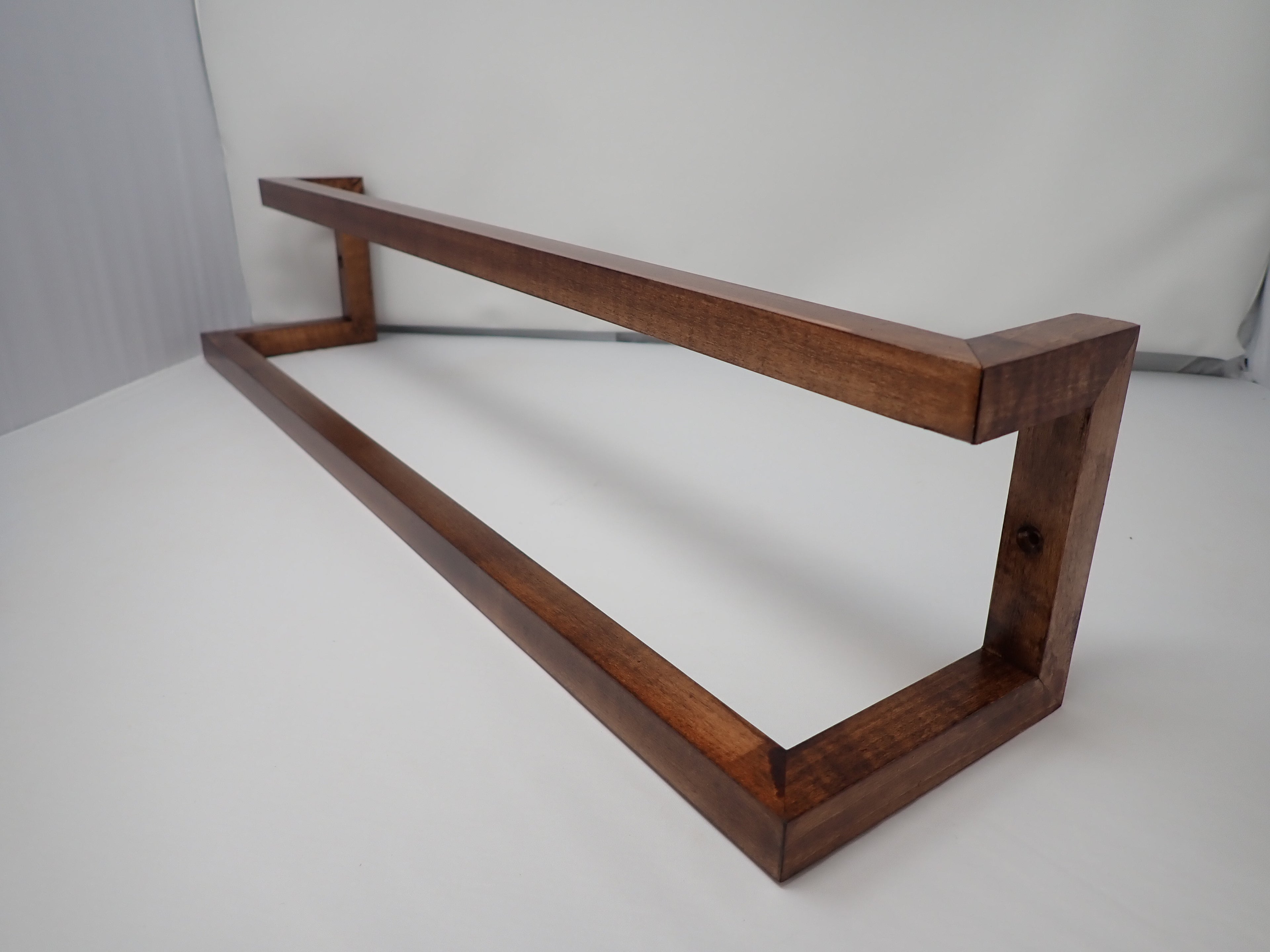 Curly Maple Two-Tier Towel Bar
