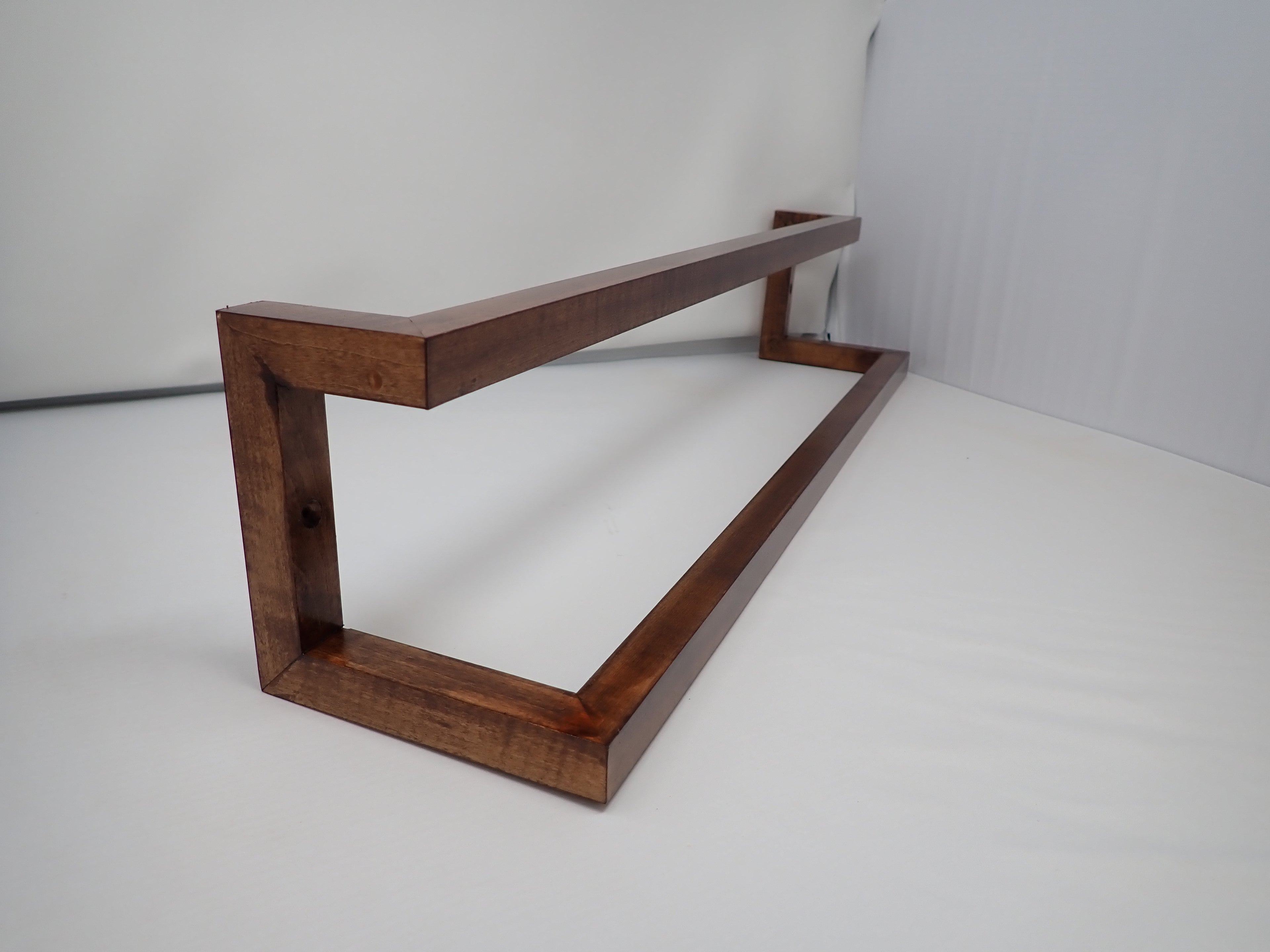 Curly Maple Two-Tier Towel Bar