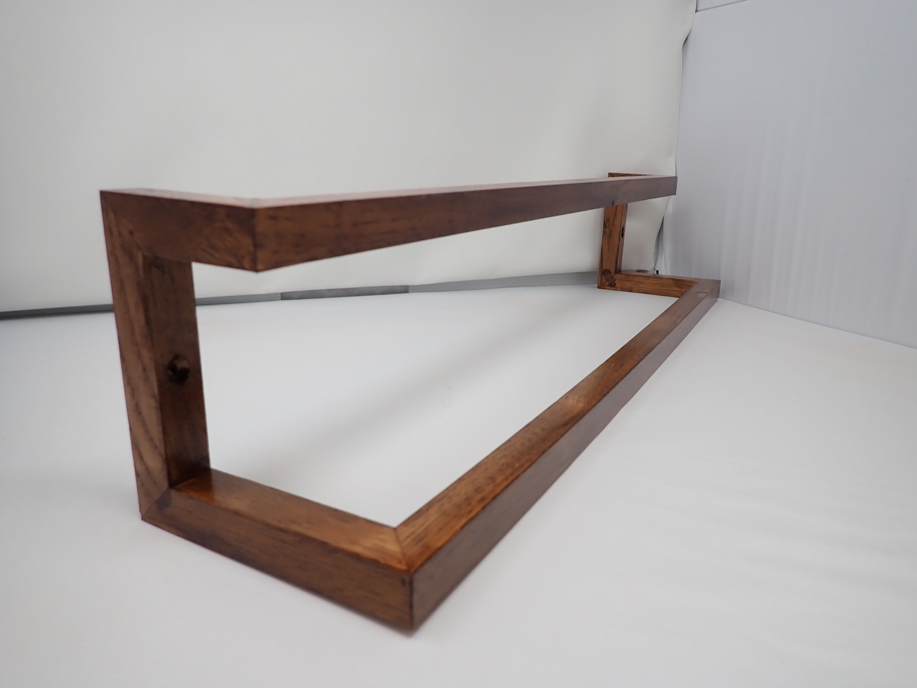Rustic Hickory Two-Tier Towel Bar