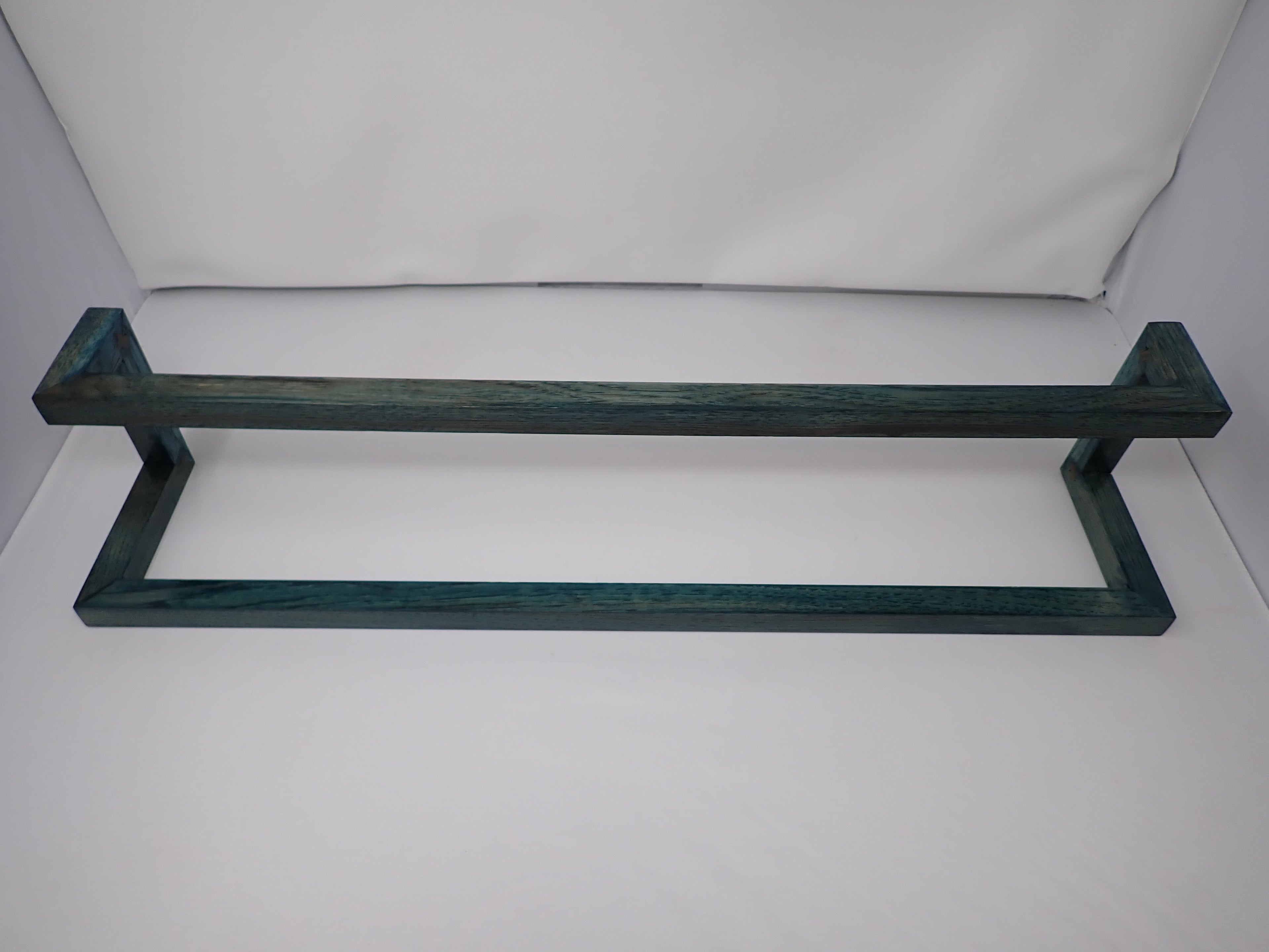 Rustic Hickory Two-Tier Towel Bar