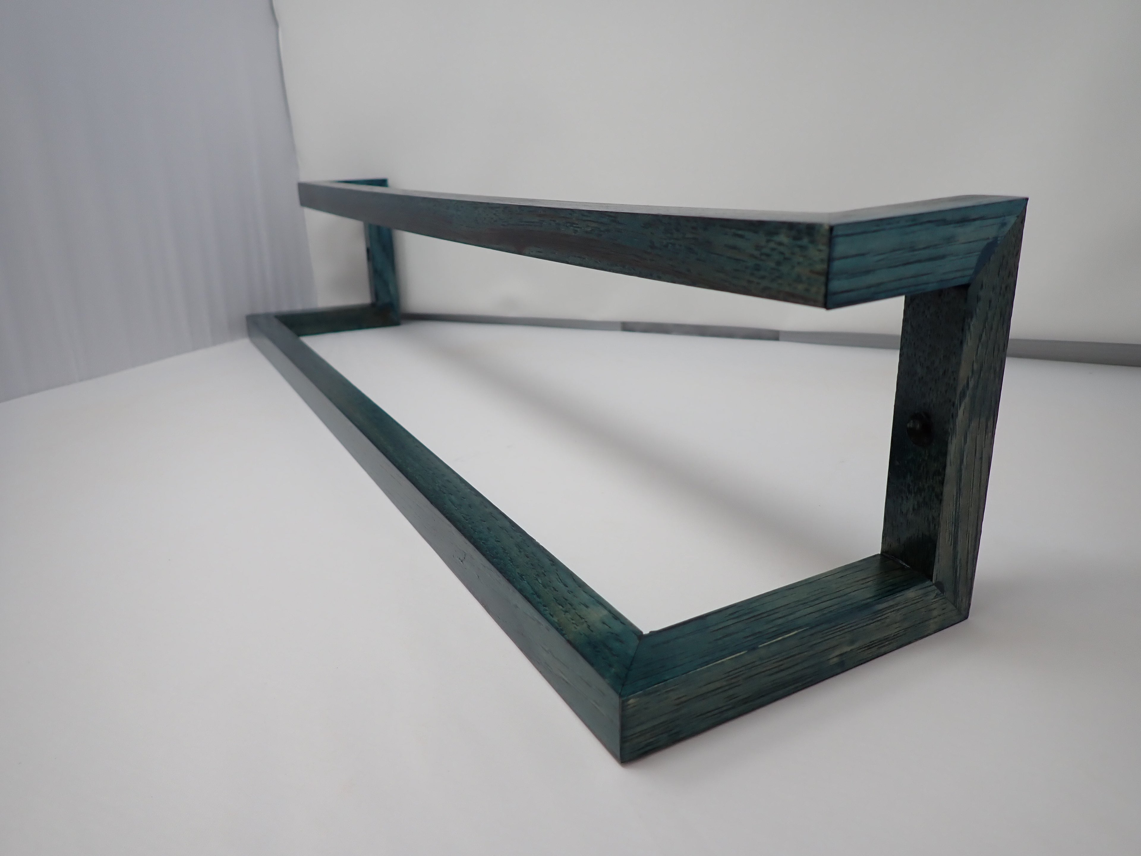 Rustic Hickory Two-Tier Towel Bar