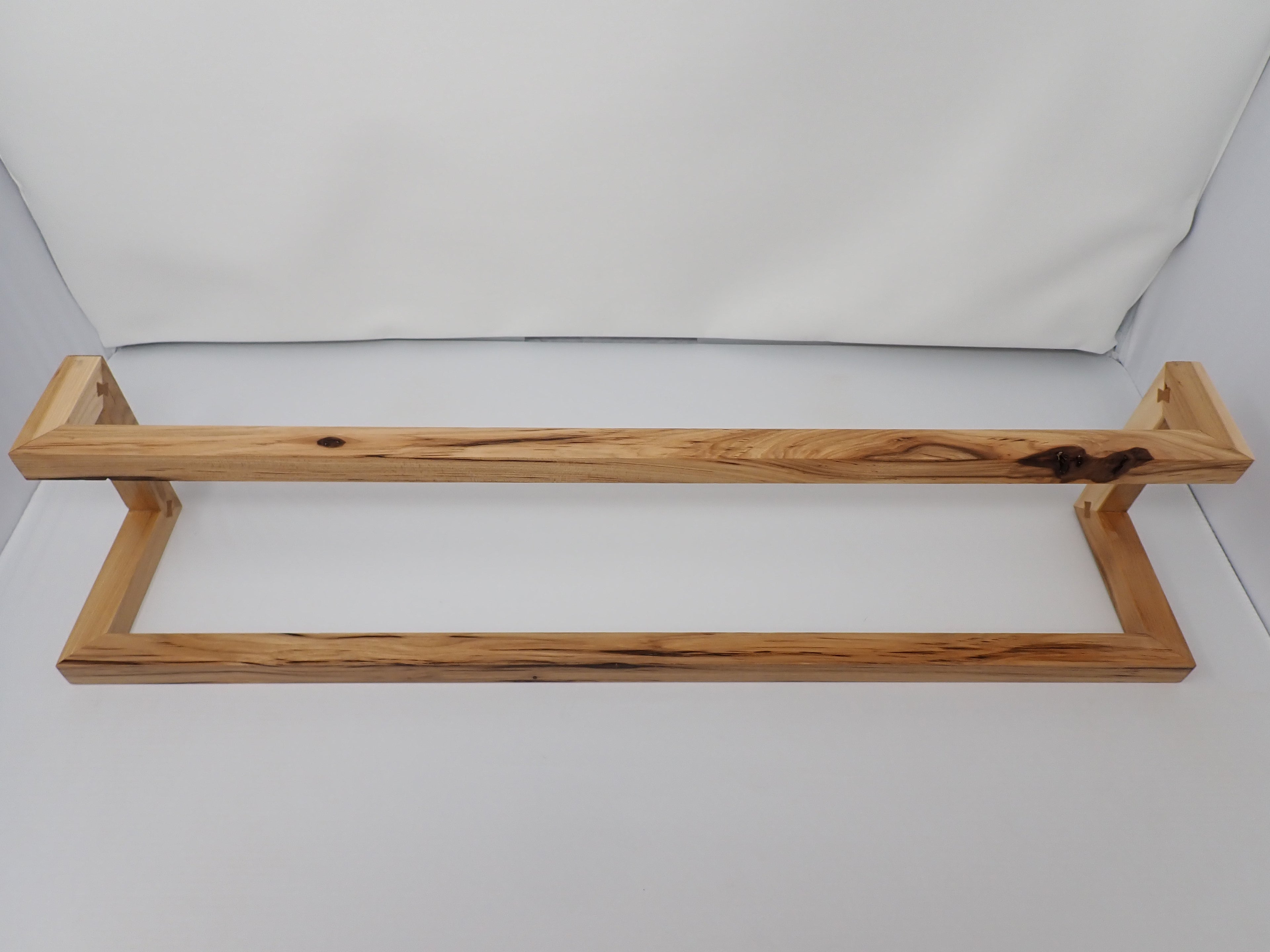 Rustic Hickory Two-Tier Towel Bar