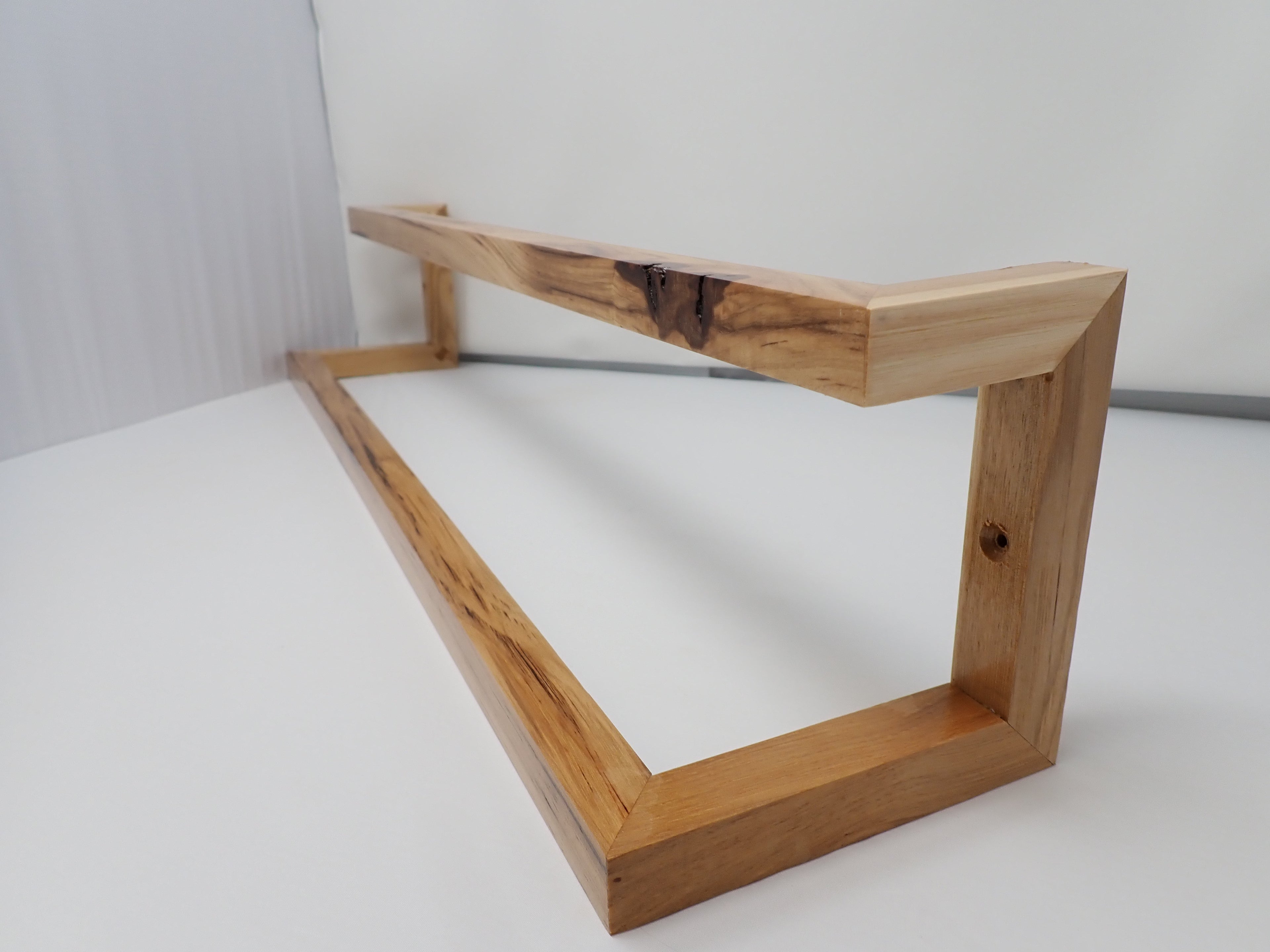 Rustic Hickory Two-Tier Towel Bar