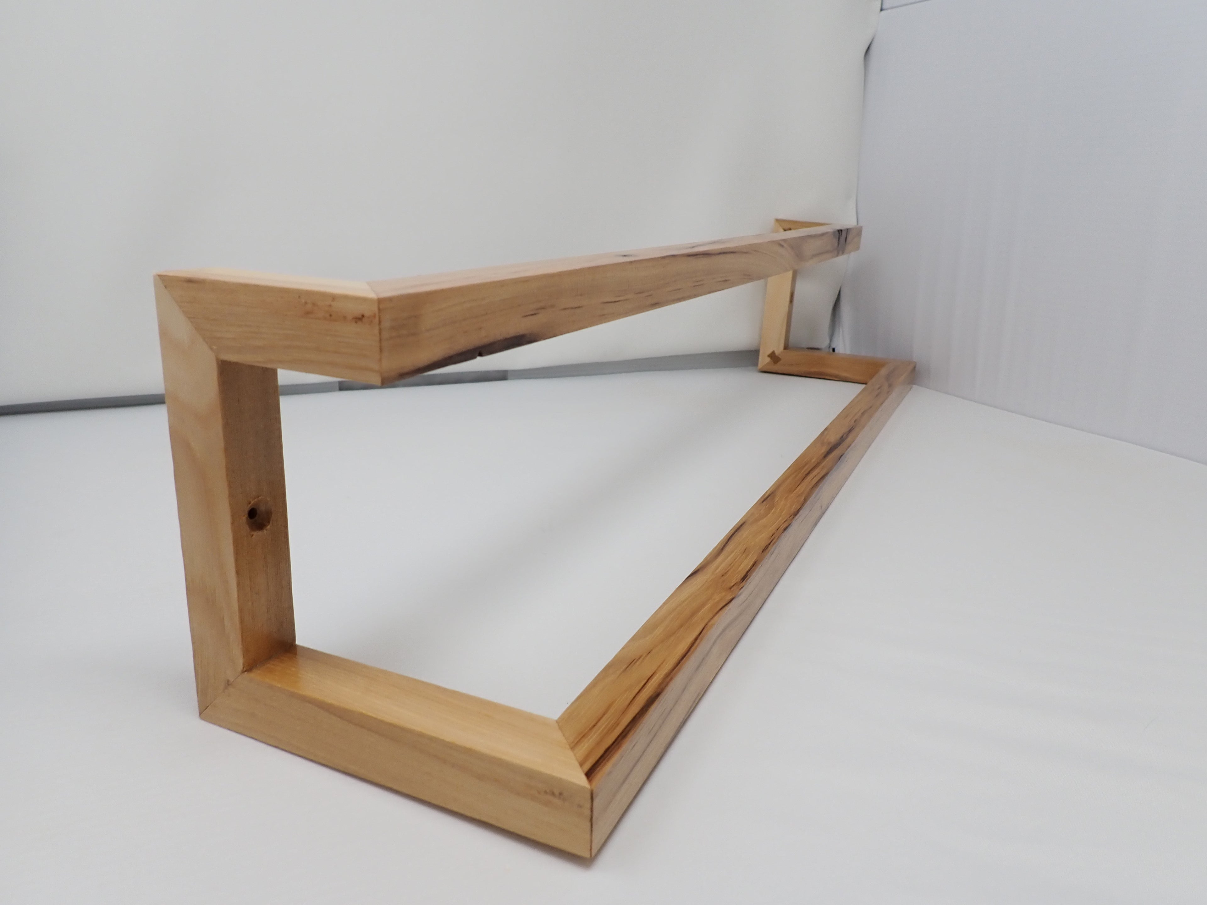 Rustic Hickory Two-Tier Towel Bar