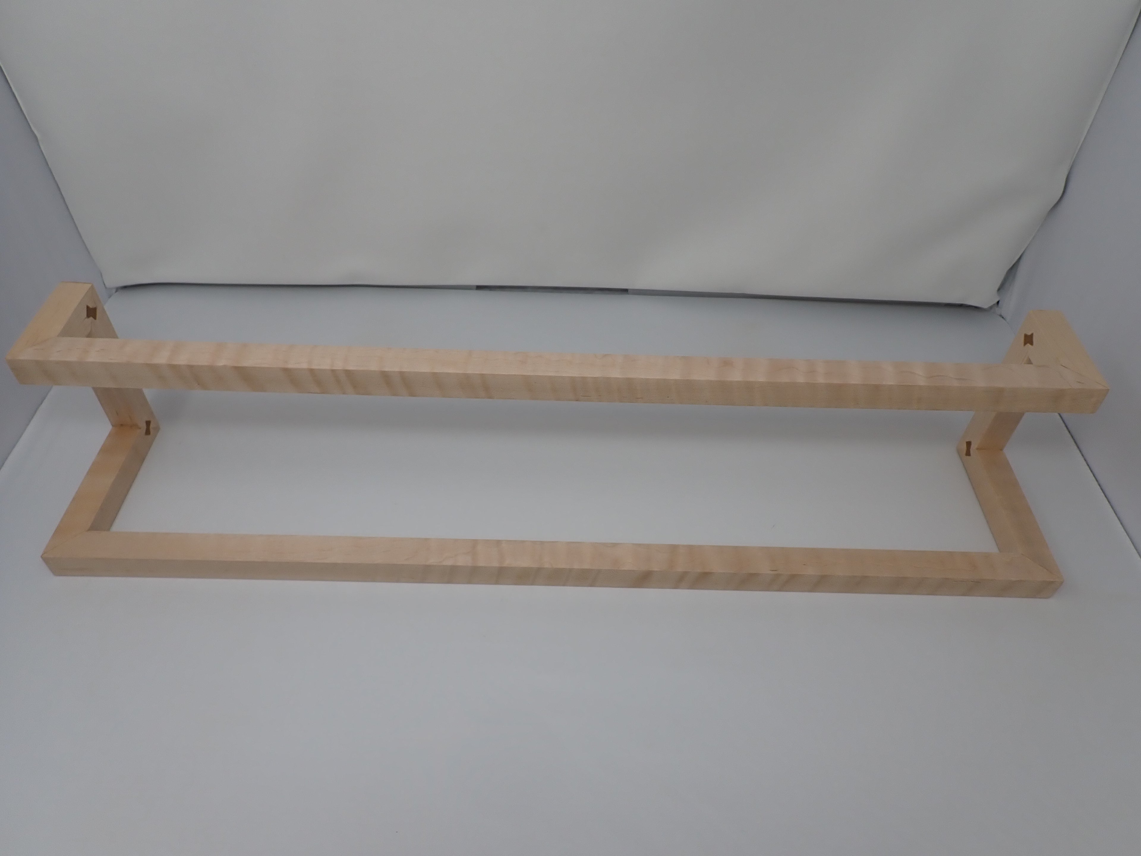 Curly Maple Two-Tier Towel Bar