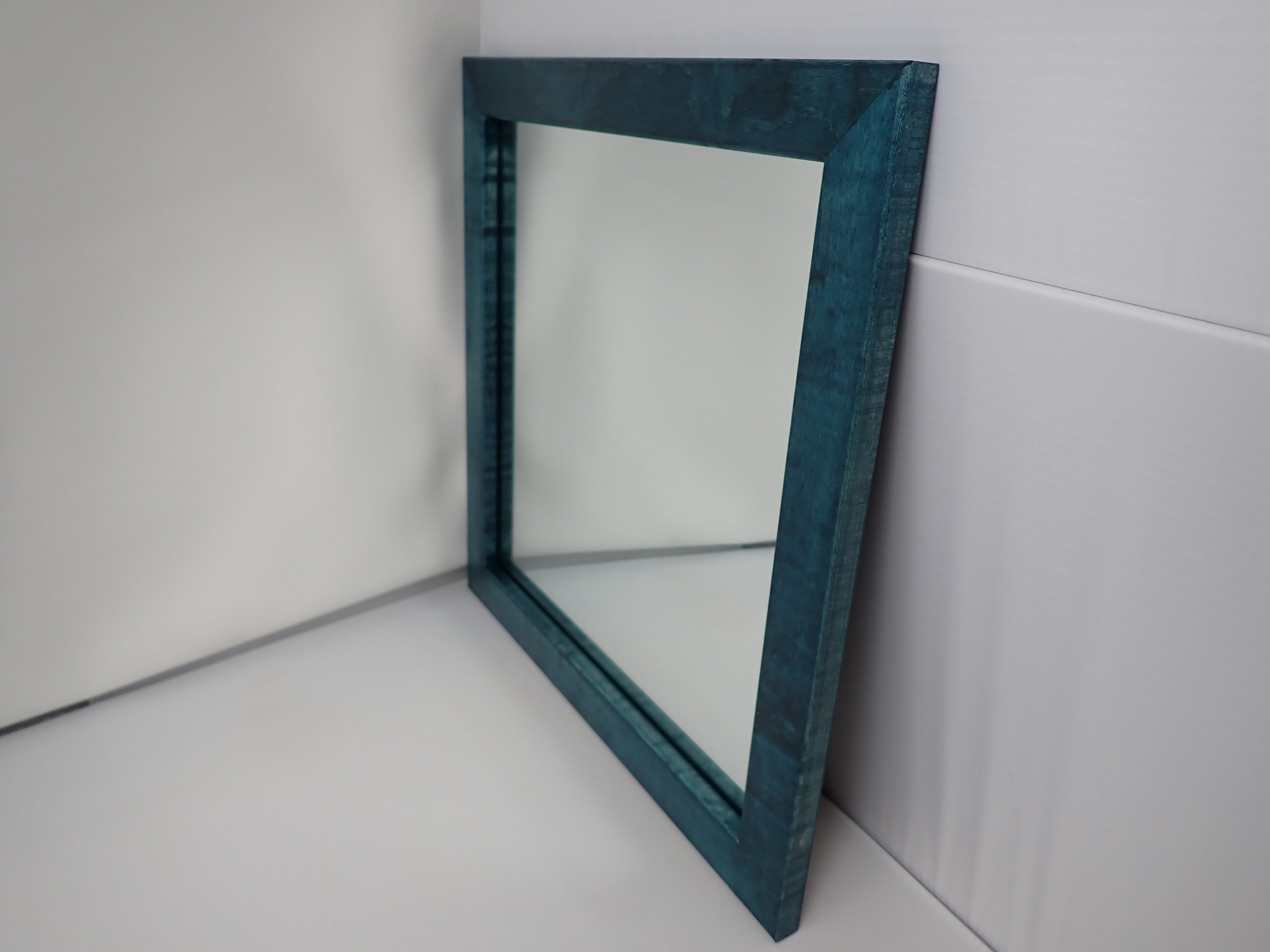 Mirror with Minimalist Maple Frame