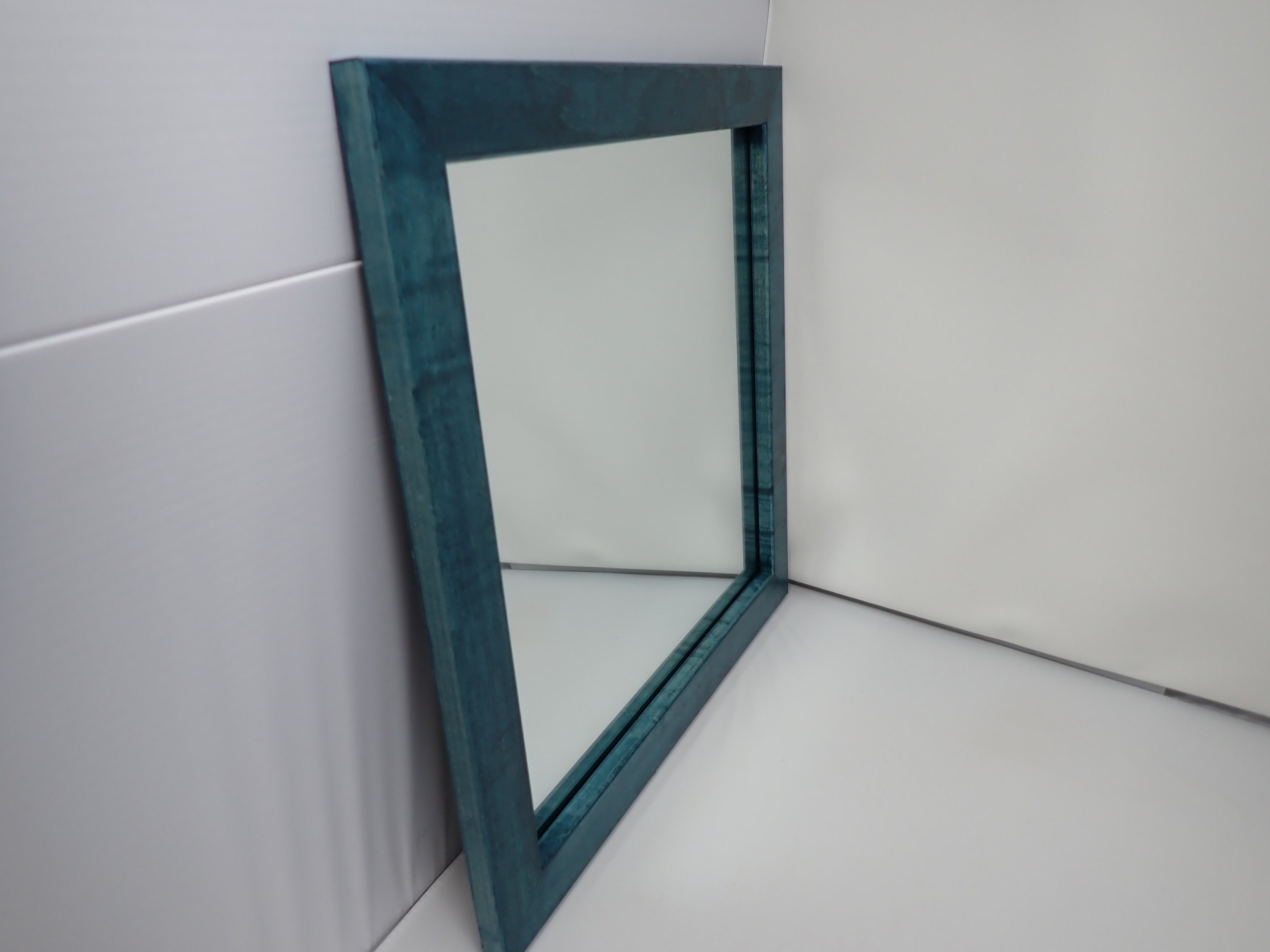 Mirror with Minimalist Maple Frame