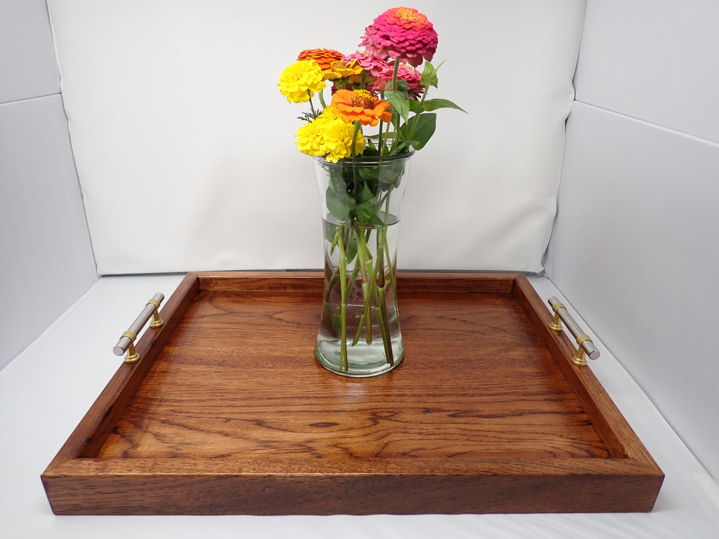 Rustic Hickory Serving Tray