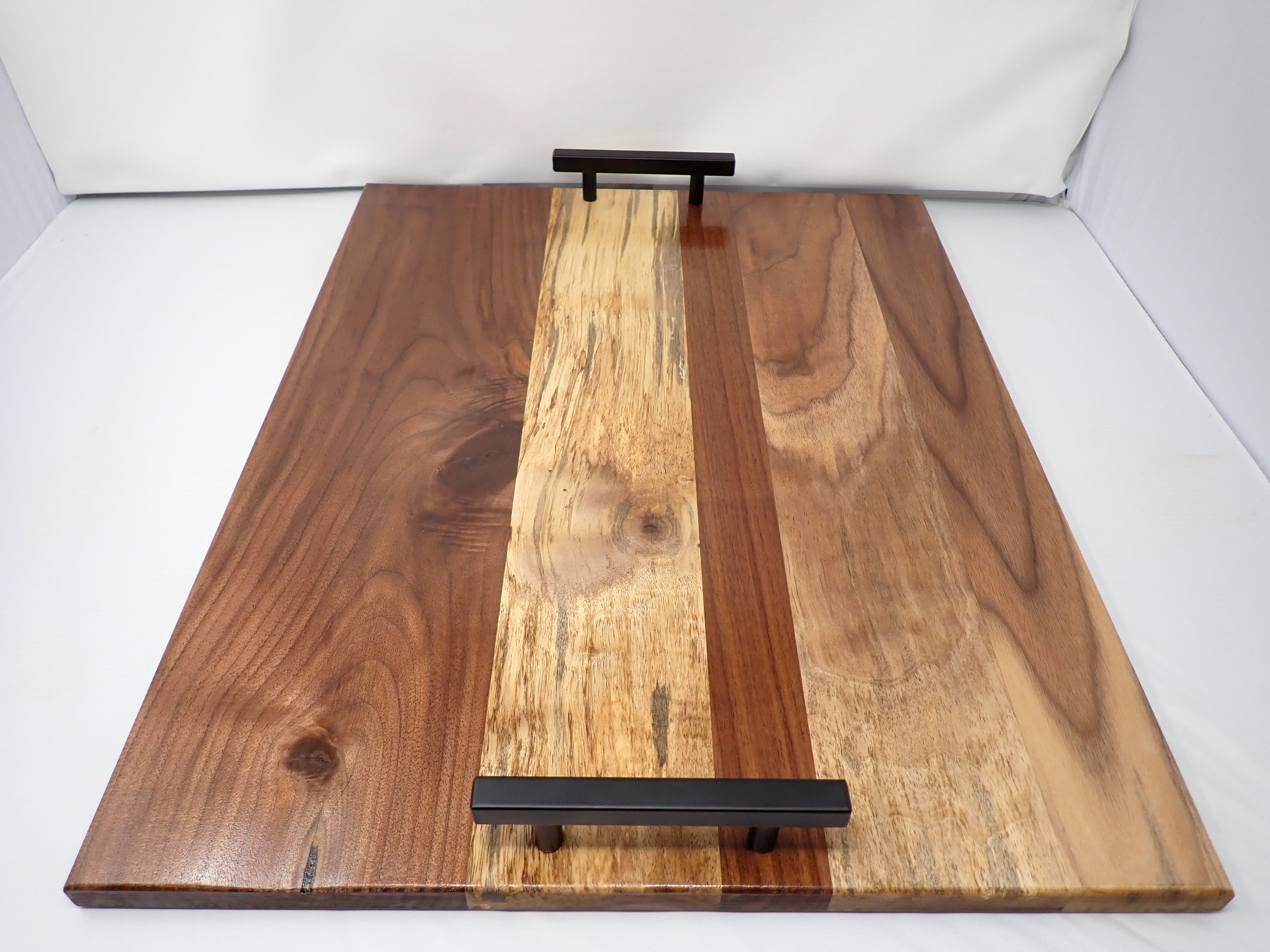 Rustic Sap Stained Walnut Charcuterie Board