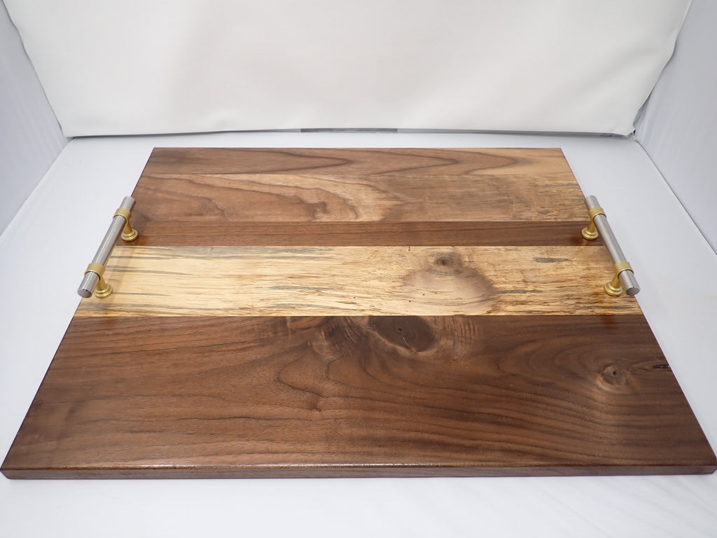 Rustic Sap Stained Walnut Charcuterie Board