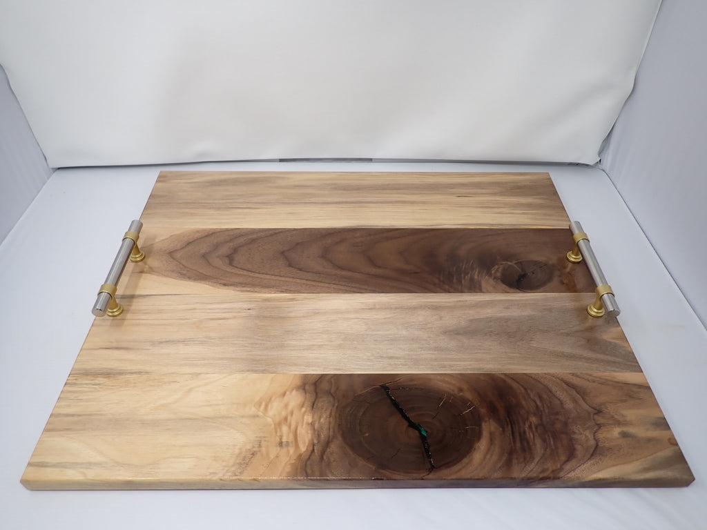 Rustic Sap Stained Walnut Charcuterie Board