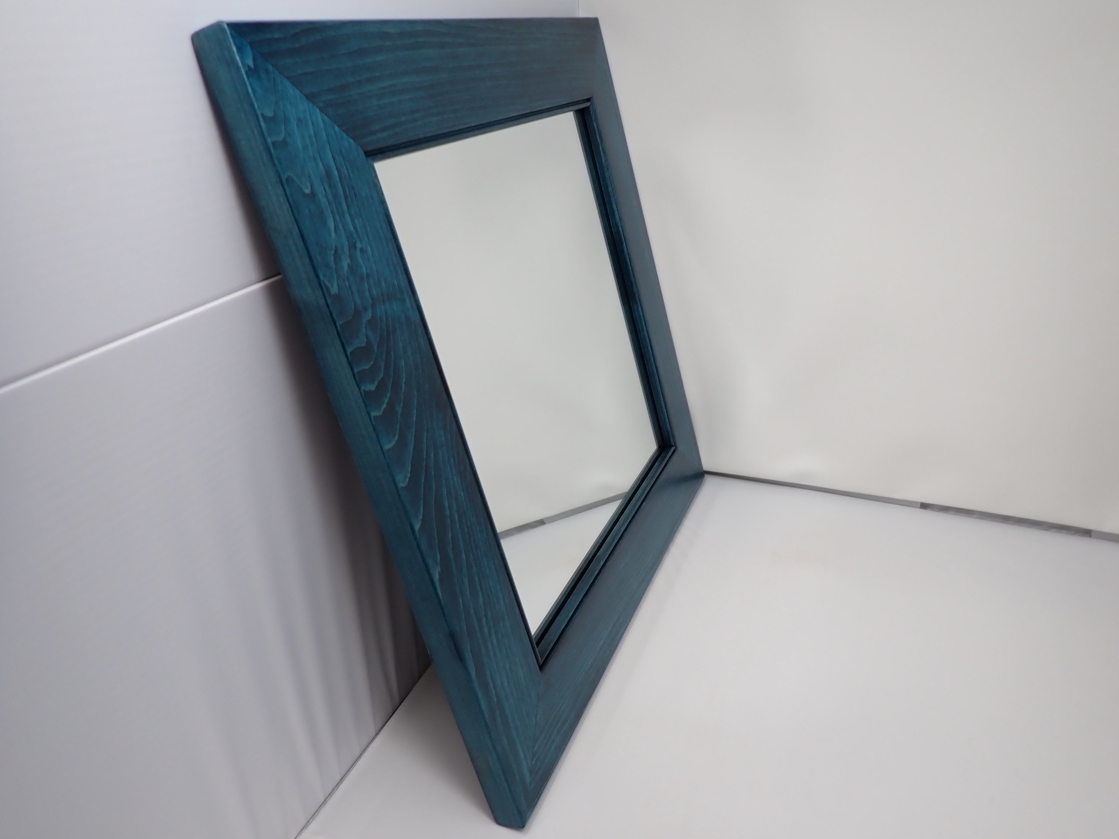 Mirror with Beaded Maple Frame