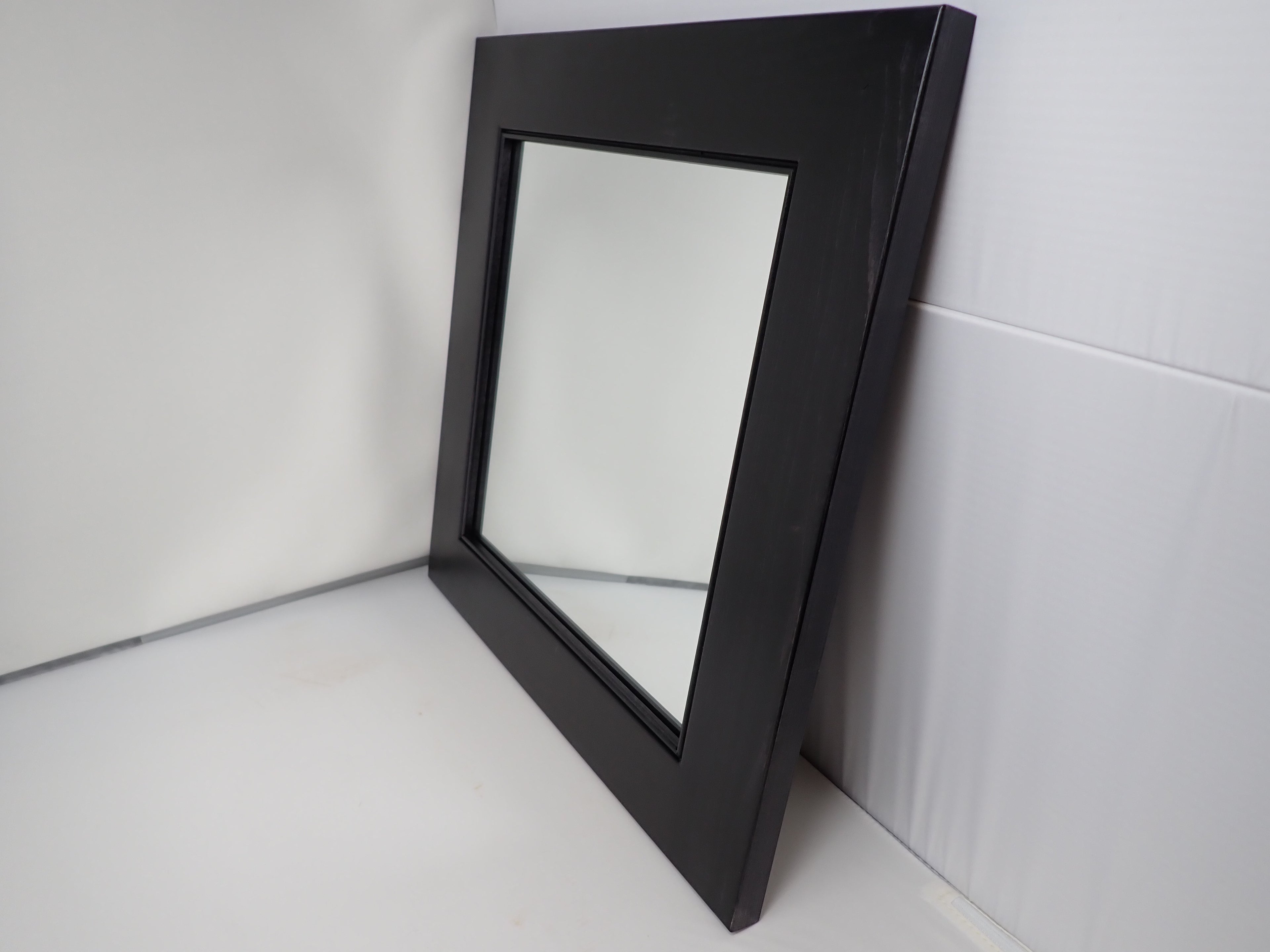 Mirror with Beaded Maple Frame
