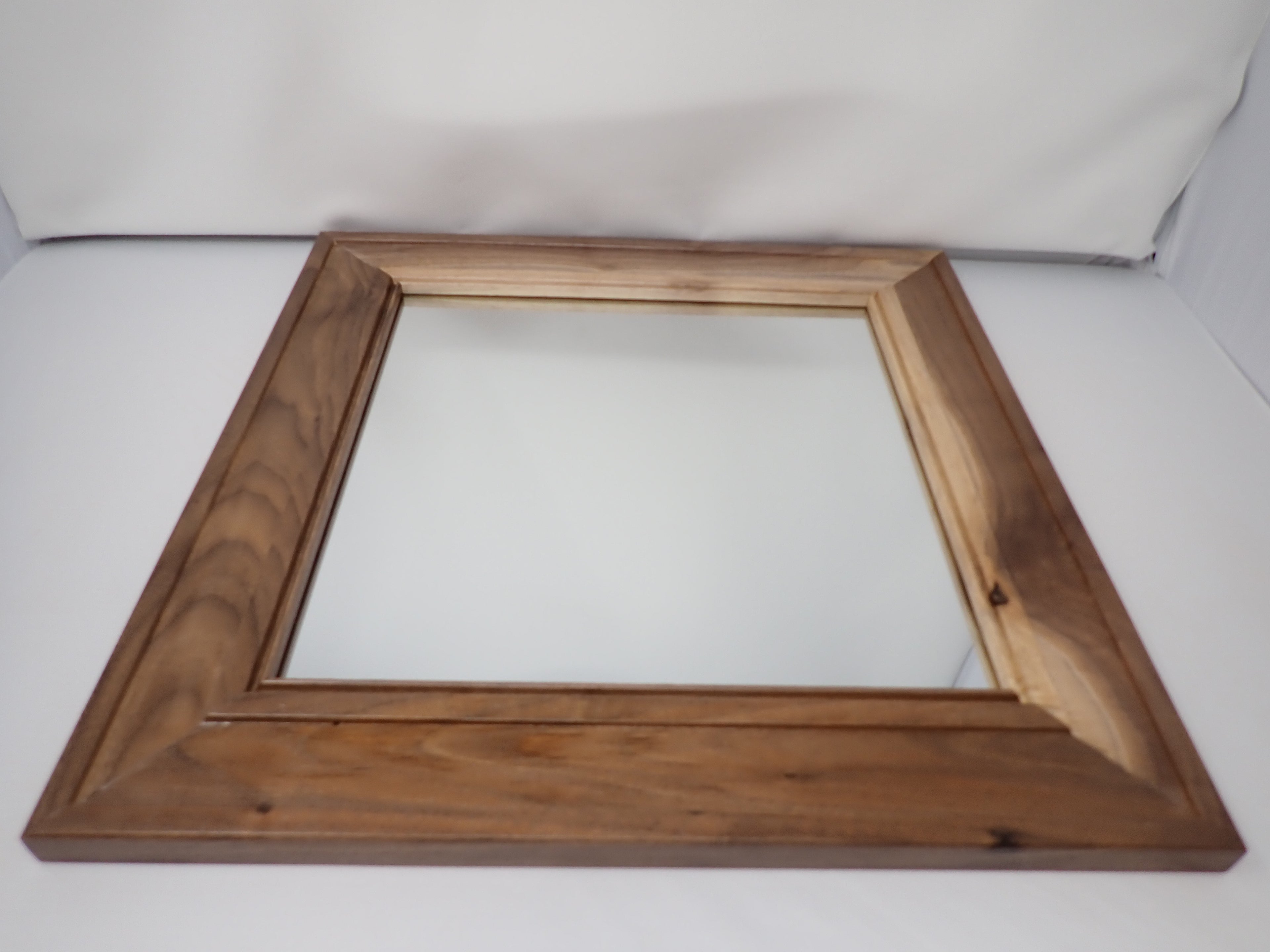 Mirror with Black Walnut Profiled Frame
