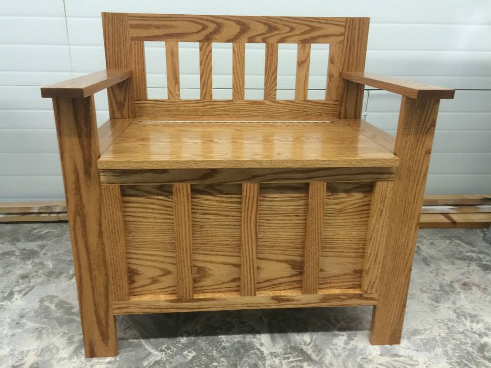 Red Oak Bench Seat
