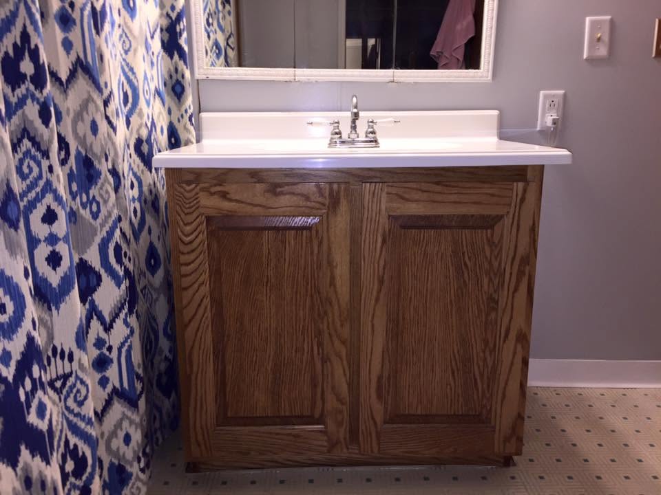 Golden Oak Vanity