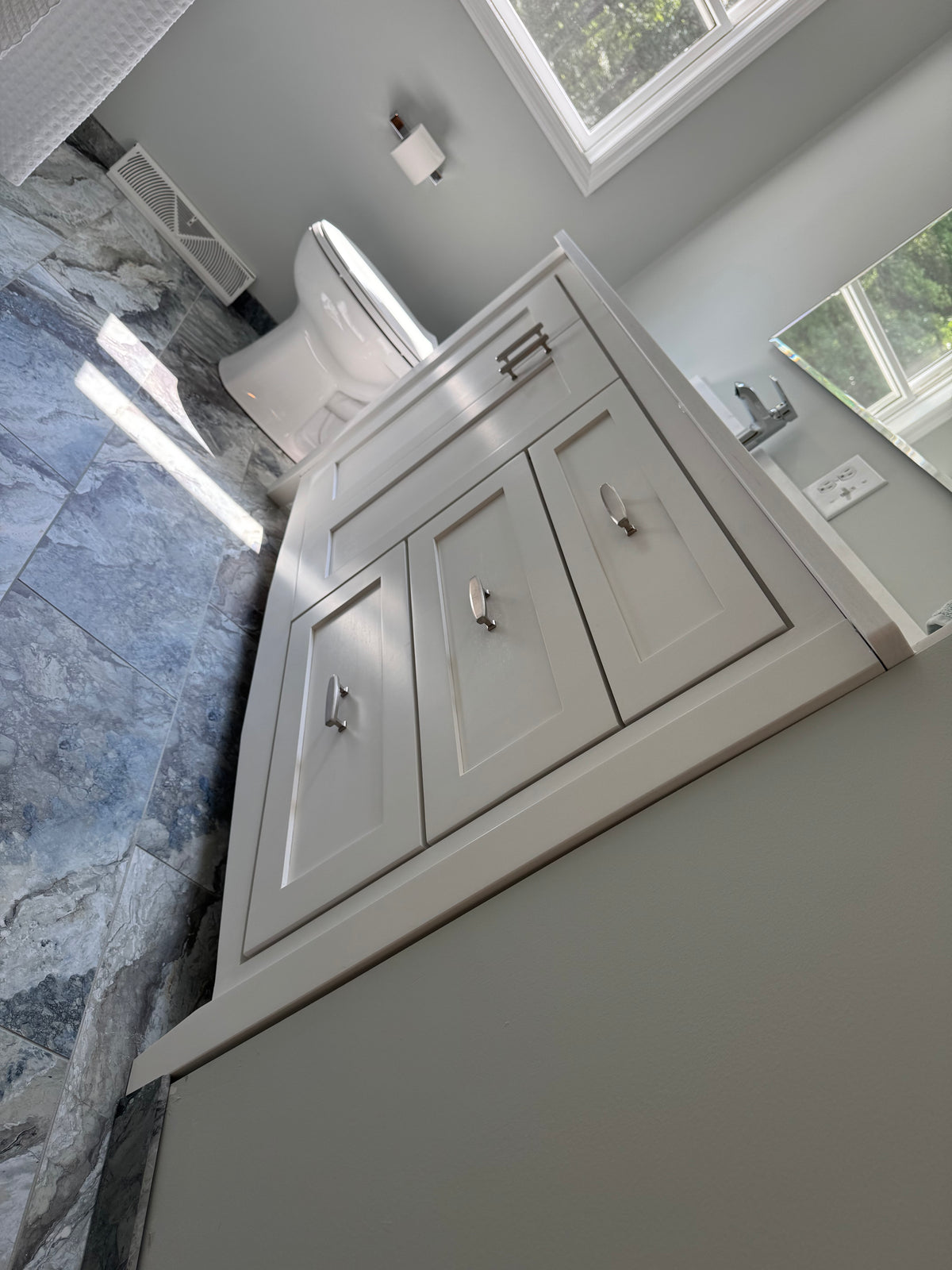 White Modern Vanity