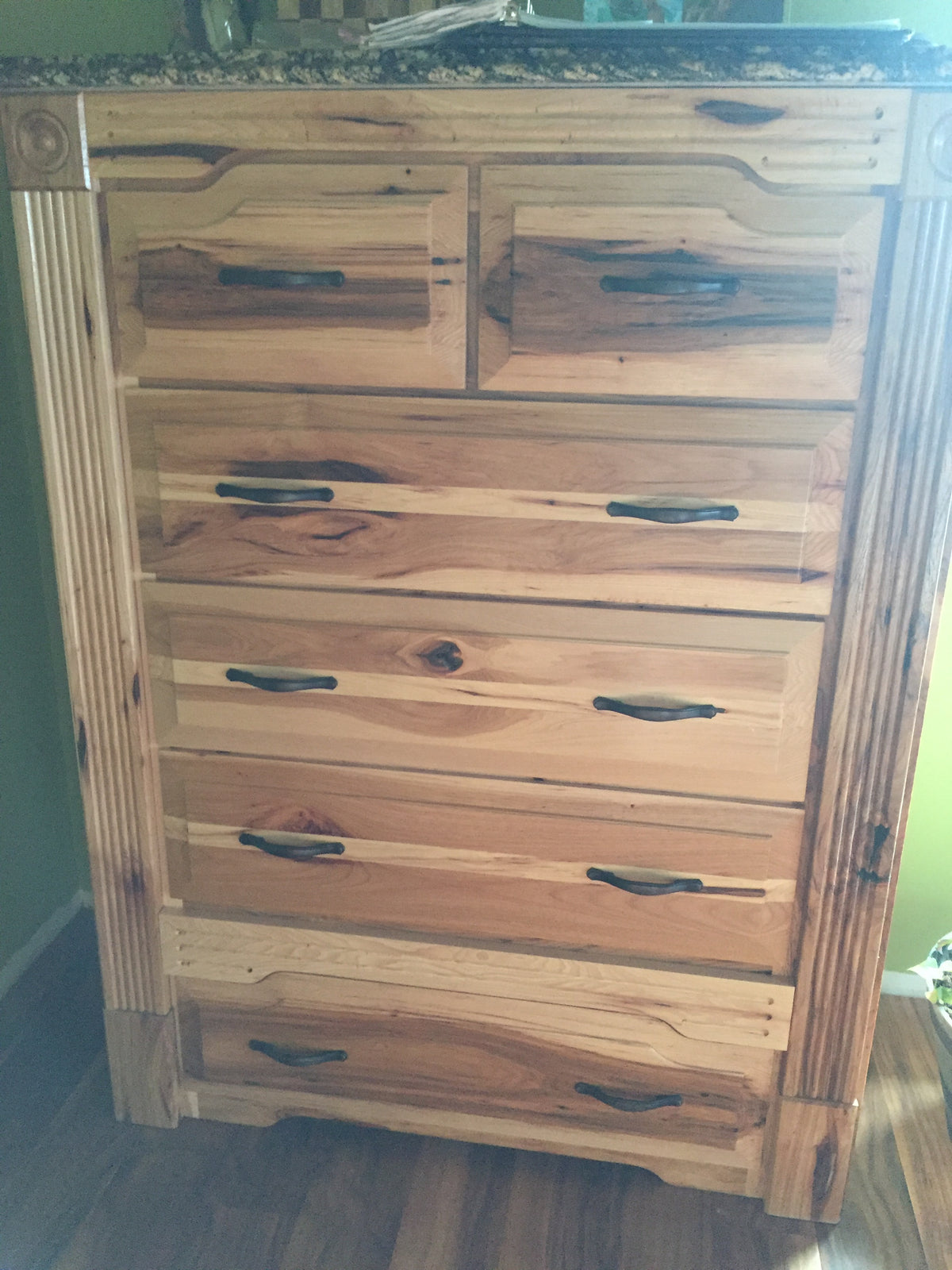 Rustic Hickory Dresser Set