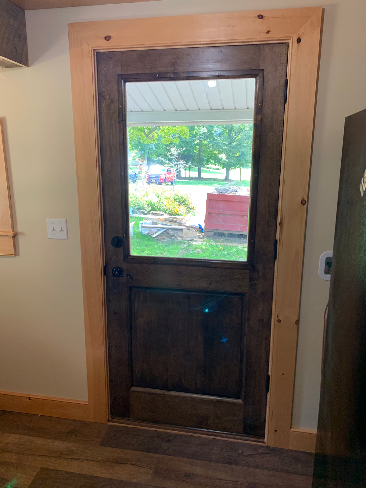 Single Panel Half Glass Door