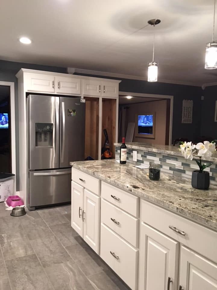 Raised Panel White Kitchen